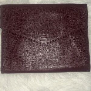 NWT Aimee Kestenberg Envelope Mandy Envelope Sleeve clutch maroon!